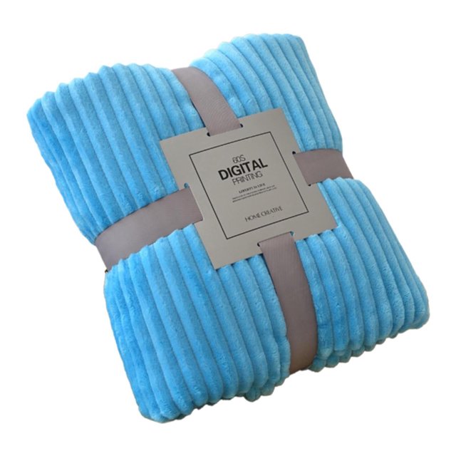 ¡Oferta de liquidación de mantas! Manta mágica de terciopelo coral Dusknt azul cielo: 50 x 70 cm, manta de franela de color liso, 1 manta para la siesta.