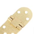 thumbnail image 3 of 2 Sets Folding Flip Top Hinge Rustproof Round Edge 180 Degree Brass Flap Hinge With Screws For Folding Table Sewing Machine 2.0mm/0.08in, 3 of 5