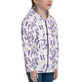 thumbnail image 5 of Pofeuu Lavender Flowers Print Teenage Zipper Hoodie Sweatshirts Hooded Casual Jackets With Pocket For Boys Girls-Medium, 5 of 6
