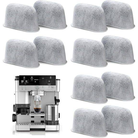 Water Filter Inserts for Ninja Luxe Cafe Accessories, Charcoal Water Filter Coffee Filter Replacement Fit for Ninja Espresso Machine (12 PCS)