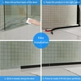 thumbnail image 6 of Weather Stripping, 20Ft(L) x 2 In(W) Door Draft Stopper, Silicone Seal Strip for House and Glass Shower Doors Sweep for Collision and Side Gaps of Door and Windows(Black), 6 of 7