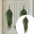 thumbnail image 4 of 26.4" Extra Length Artificial Christmas Teardrop Swag, Pine Needles Teardrop Door Swag, Christmas Norfolk Greenery Teardrop Wreath for Xmas Door Table Mantle Fireplace Indoor Outdoor Decor, 4 of 4
