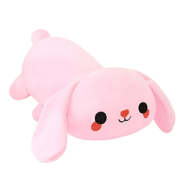Peluche de conejito de peluche SQEQE con un peso de 25 cm, color rosa suave
