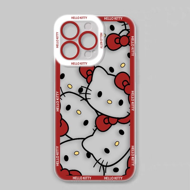 Beautiful Hello Kitty Cat Cover Clear Phone Case For Infinix TECNO POVA 2 3 POP SMART 4 5 6 7 8 NOTE 10 11 12 30I VIP PRO Case