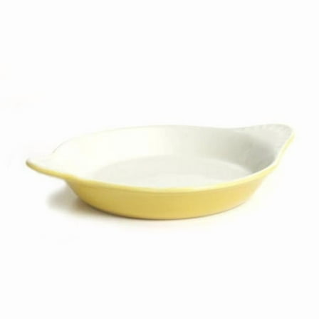 Tuxton China B8N-0902 9 oz. Au Gratin-Shirred Egg Bowl - Saffron-Eggshell - 1 Dozen