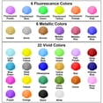 thumbnail image 2 of Set de pintura FansarRiche con aerógrafo acrílico de 34 colores, 20 ml, 2 of 6