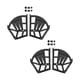thumbnail image 5 of 2 piezas de bisagras para cajón de zapatos abatibles, marco de placa abatible, accesorio giratorio para estante, fácil de instalar Negro 3 capas gruesas., 5 of 9