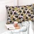 thumbnail image 4 of Pofeuu Snake And Rose Print Polyester Microfiber Plush Pillowcases, Super Soft and Cozy Pillow Case Covers with Envelop Closure（Pillow core not included）-20"x30", 4 of 6