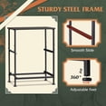 thumbnail image 6 of Black Night Stand Small Dresser with 2 Drawers and Wooden Top Bedside Table with Fabric Bins End Table for Bedroom Closet Entryway College Dorm Charcoal Black, 6 of 7
