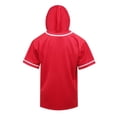 thumbnail image 2 of Saronite Hooded Baseball Jersey, Red (Women's), 2 of 2