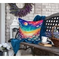 thumbnail image 4 of Colorful Daisies Fabric Decorative Pillow 18 in x 18 in, 4 of 5
