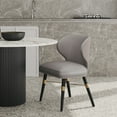 thumbnail image 2 of Manhattan Comfort Strine Dining Chair with Solid Wood Frame in Dark Taupe, 2 of 11
