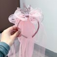 thumbnail image 1 of Diademas para ni?os ni?a princesa diademas hilo velo corona lazo nudo flor ni?o accesorios para el cabello coreano hecho a mano al por mayor ZefeiWu 8390606799098, 1 of 1