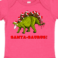 thumbnail image 4 of Inktastic Santa-Saurus Christmas Dinosaur Boys or Girls Baby Bodysuit, 4 of 5