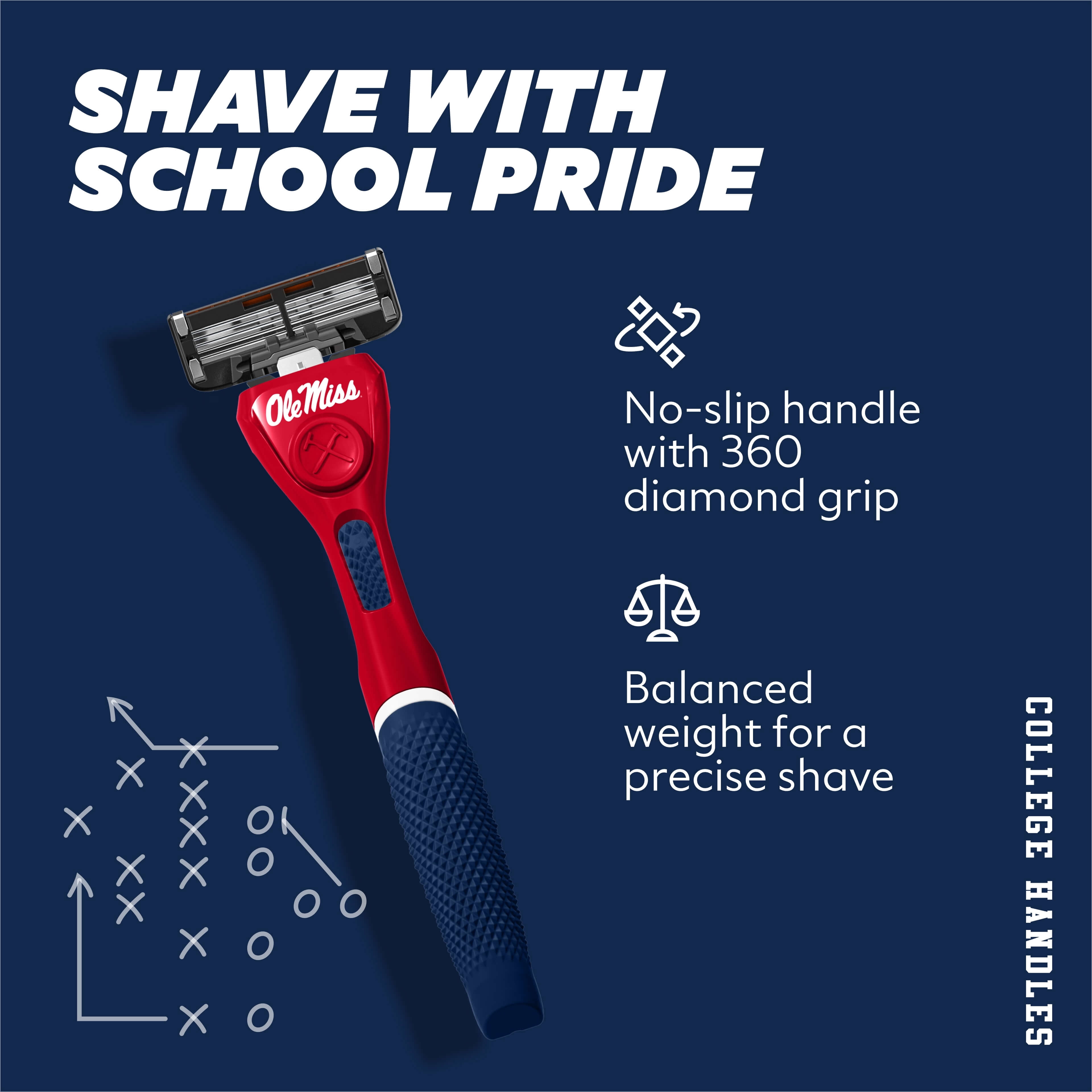 Dollar Shave Club Ole Miss 6-Blade Razor Starter Set