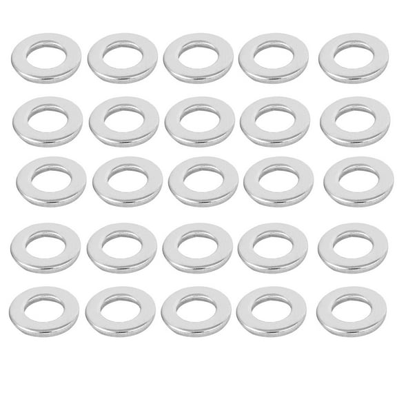 Uxcell 1/4" 304 Stainless Steel Flat Washer for Screws Bolts (25-pack)