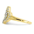 thumbnail image 4 of 10K Two-Tone Gold Ring Band Themed & Rhodium Double Heart, Size 5, 4 of 5
