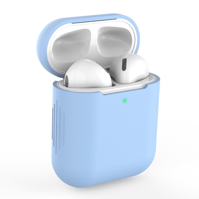 Funda protectora para Airpods de Apple, funda de silicona para auriculares inalámbricos Bluetooth de primera y segunda generación, carcasa protectora universal para auriculares