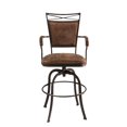 thumbnail image 2 of Hillsdale Bridgetown 44.5" Metal Contemporary Counter Stool in Aged Bronze/Brown, 2 of 2