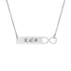 Anavia Personalized Infinity Bar Necklace Gift for Her Women's Custom Jewelry Free Engraving Couples Name Necklace Gift for Girlfriend Fiancee Wife Free Gift Box Ships Next Day