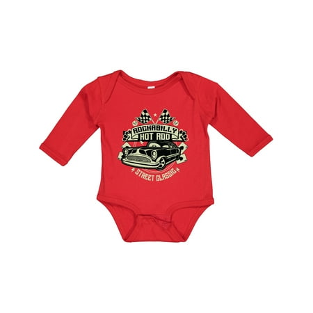 

Inktastic Rockabilly Hotrod Gift Baby Boy or Baby Girl Long Sleeve Bodysuit