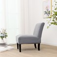 thumbnail image 3 of Rosnek Armless Accent Chair Cover Slipcover, Spandex Removable Armless Chair Furniture Protector Covers for Living Dining Room Hotel, Light Gray, 3 of 6
