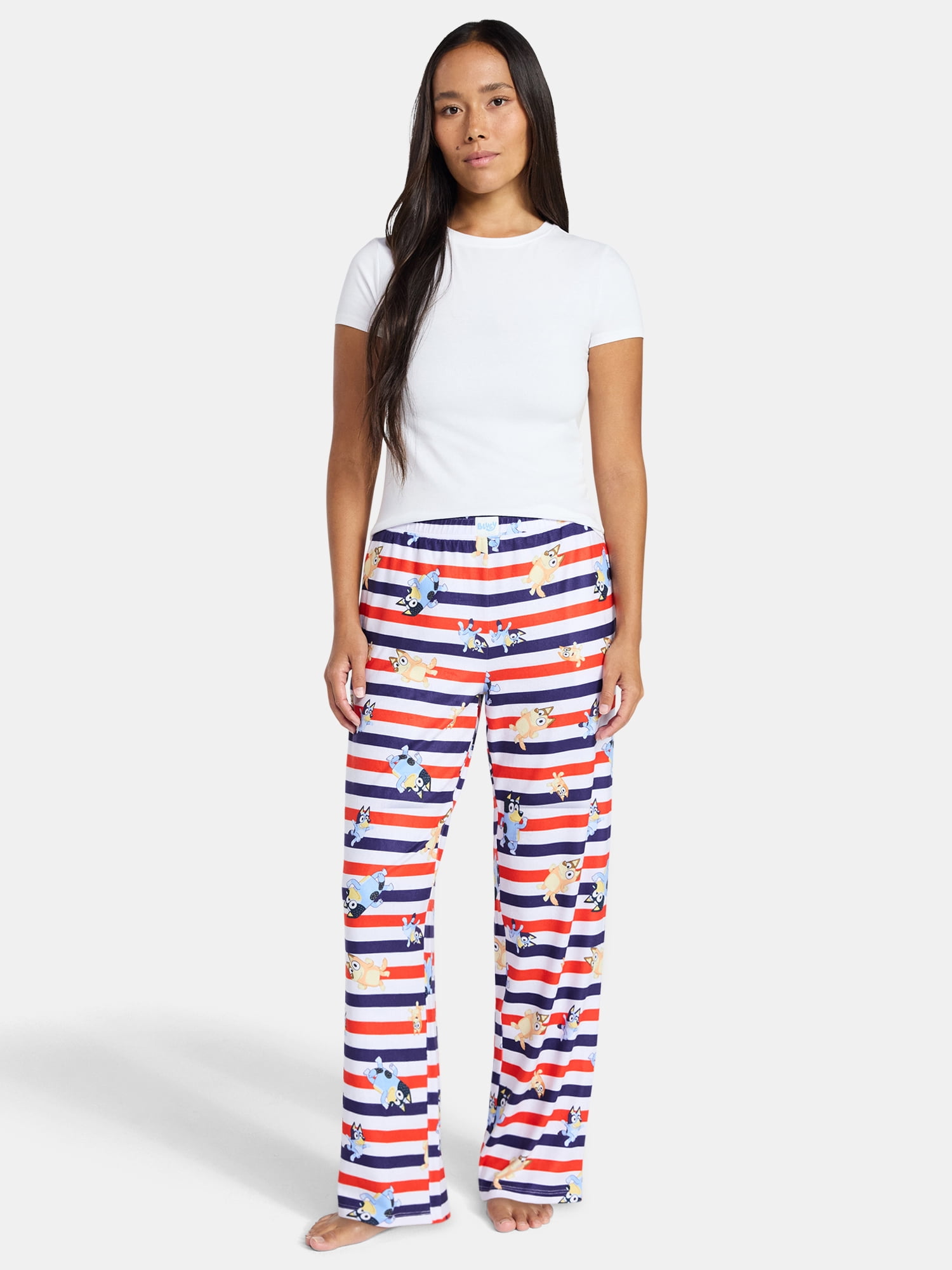 Bluey Women's and Women's Plus Sleep Pants with Pockets, 32" Inseam, Sizes XS-3X