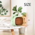 thumbnail image 5 of Space Heater, Fast Heating Desk Heater with Temperature Control, 800W/500W Safe and Quiet Ceramic Heating Fan for Home Bedroom Office Desk Indoor Use(Green), 5 of 7