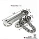 thumbnail image 2 of Extra-thick Door Chain Lock-- Sus304 Stainless Steel Casting Door Security Chain Guard, Heavy Duty Latch Lock for Inside Door, Brushed Nickel Finish(E, 2 of 5