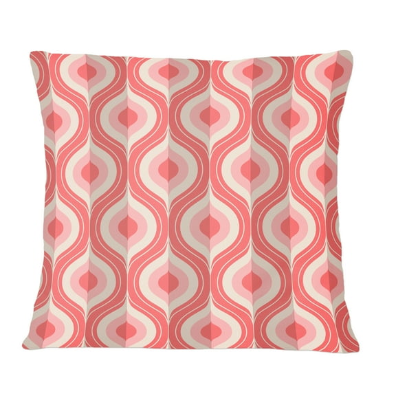Designart Retro Drop Design I' Mid-Century Modern Throw Pillow - 12x20