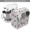 thumbnail image 2 of Guitar Stand Mixer Cover, Rhythm and Melody Pattern with Colorful Acoustic Guitars Country Music Songs Theme, Kitchen Appliance Organizer Bag Cover with Pockets, 5 Quarts, Multicolor, by Ambesonne, 2 of 4