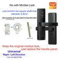 thumbnail image 2 of Smart Door Lock Tuya APP Fingerprint Digit Intelligence Electric 5 Unlock Method Support 8 Language Voice, 2 of 4