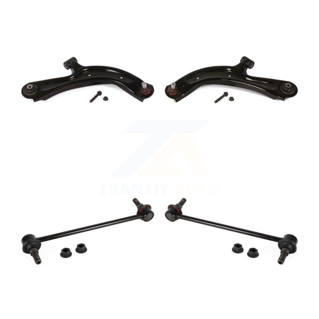 TOR Front Suspension Control Arm and Ball Joint Assembly Stabilizer Bar Link Kit for Car Nissan Sentra NV200 Chevrolet City Express - Left Right Side (Driver Passenger) KTR-101745