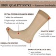 thumbnail image 4 of CAILDANL 10 Pairs Mens Ultra Thin Dress Socks Silk Sheer Business Socks Soft Nylon Work Trouser Sox Mid Calf, 4 of 7