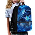thumbnail image 3 of Yuyamidu Lightning Blue Dinosaured 17 Inch Laptop Backpack, Large Capacity School Bag for Teen Boys, Multi-Pocket Casual Daypack for Travel Outdoor Activities, 3 of 6