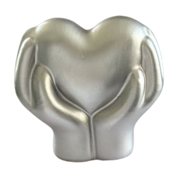 Eespoir Warm Resin Ornaments, Modern Small Bedroom Ornaments, Decorative Resin Figures for Shelf, Desk, and Table, Miniature Decor for Home, Office, Gift(Silver)