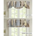thumbnail image 2 of Christmas Snowman Door Balloon Window Curtain Living Room Kitchen Cabinet Tie-up Valance Curtain Rod Pocket Valance, 2 of 6