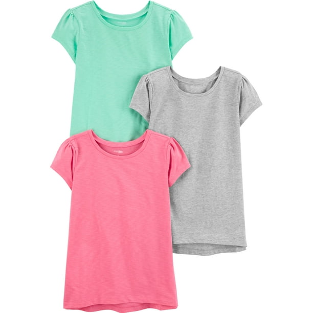Camisas y tops Simple Joys de Carter's Girls 2T (paquete de 3)