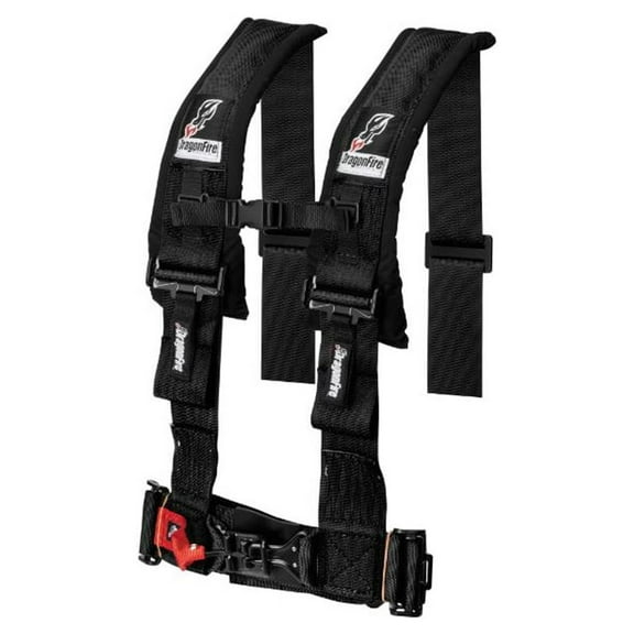 DragonFire Standard 4-Point Harness - 3" Black (14-0041)