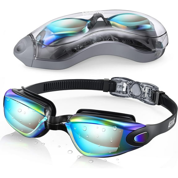Thinway Swim Goggles, Swimming Goggles No Leaking Full Protection Adult Men Women Youth