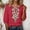 a-Red, variant on XinghaiYIDE Women Flowy Tops Casual Loose Print Short Sleeve Plus Size T-Shirt Top Blouse Summer Fashion Tops for Women