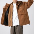 thumbnail image 6 of Maoxin Mens Jacket Men's Outdoor Solid Color Windproof Removable Inner Liner Pocket Zipper Jacket Coffee L, 6 of 6