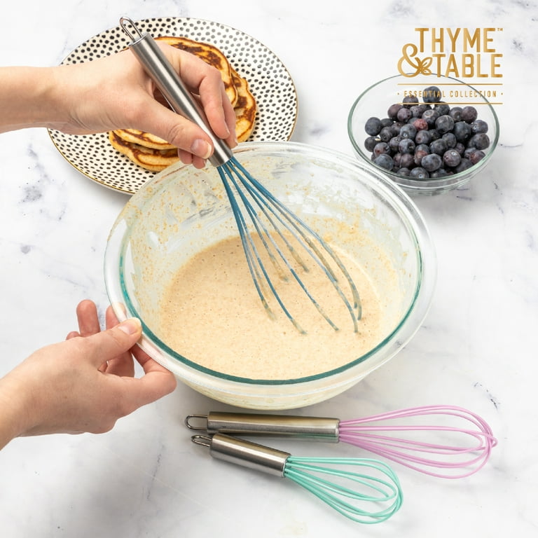Twist Whisk 2-In-1 Collapsible Balloon and Flat Whisk Silicone