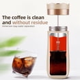 thumbnail image 4 of Leyfeng Portable French Press Travel Mug 320ml/11oz Stainless Steel Double Wall Insulated Coffee Maker for Ground Coffee and Tea Leaves On-The-Go Use No Leak Hot/Cold Brew Coffee Press, 4 of 8