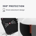 thumbnail image 2 of Silicone Case Compatible with Apple Airpods 1 & 2 Case Cover - Cat Black/White, 2 of 5