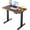 Black Walnut, variant on 32" Small Electric Standing Desk Adjustable Height, 4 Memory Height Settings, Sit Stand Up Desk for Home Office & Computer Workstation,Black and Walnut Frame