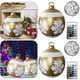 thumbnail image 3 of Inflable Navidad 60cm Fiesta Nuevo Con Brillo PVC (copos Nieve Dorados) 2 Uds., 3 of 5