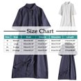 thumbnail image 3 of Vestido de Verano de Manga Corta para Mujeres de Moda Sexy Color Sólido Botón Cuello en V, Vestido Casual Ligero, 3 of 9