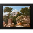 thumbnail image 2 of Poussin, Nicolas 14x11 Black Modern Framed Museum Art Print Titled - Landscape with Saint John on Patmos 1640, 2 of 5