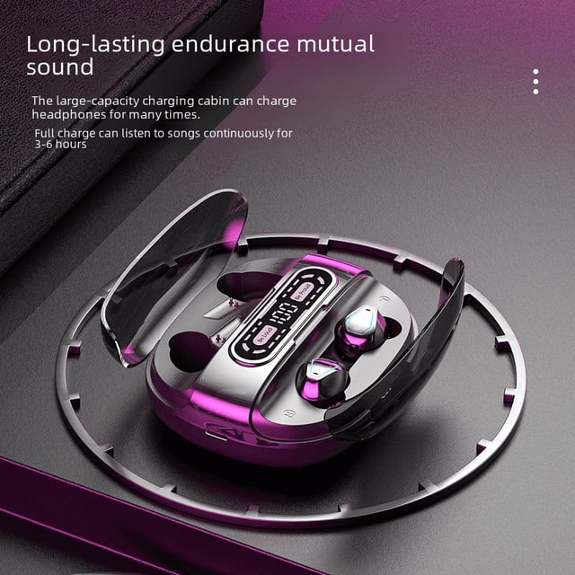 Auriculares Bluetooth para pareja, dos pares, pantalla digital táctil, inalámbricos, deportivos, impermeables, TWS